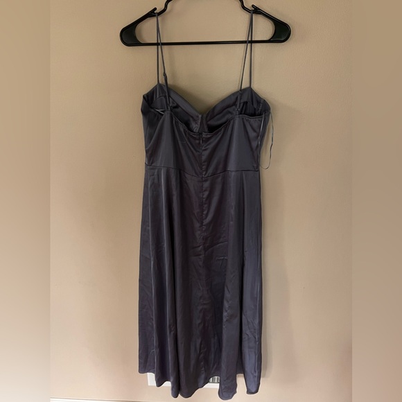 [ASTR THE LABEL] Bustier Satin Midi Dress - Picture 5 of 8